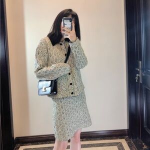 Elegant shinning Tweed set